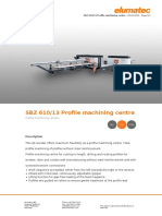 SBZ 610 - 13 Profile Machining Centre - Elumatec