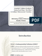 Carboxymethyl Cellulose Synthesis From Durian Seed Flour: The Effect of Sodium Chloroacetate Variation