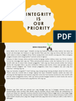 Integrity Is Our Priority
