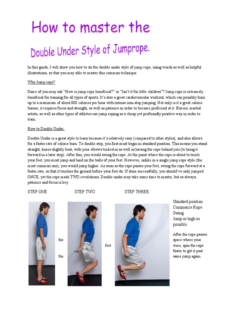 Double Step Jump Rope | PDF | Recreation | Sports