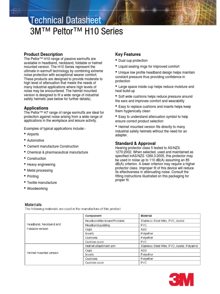 H10 Series Datasheet | PDF | Nature