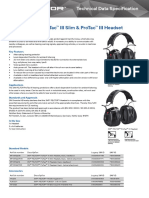 3M Peltor Protac Iii Slim & Protac Iii Headset: Technical Data Specification