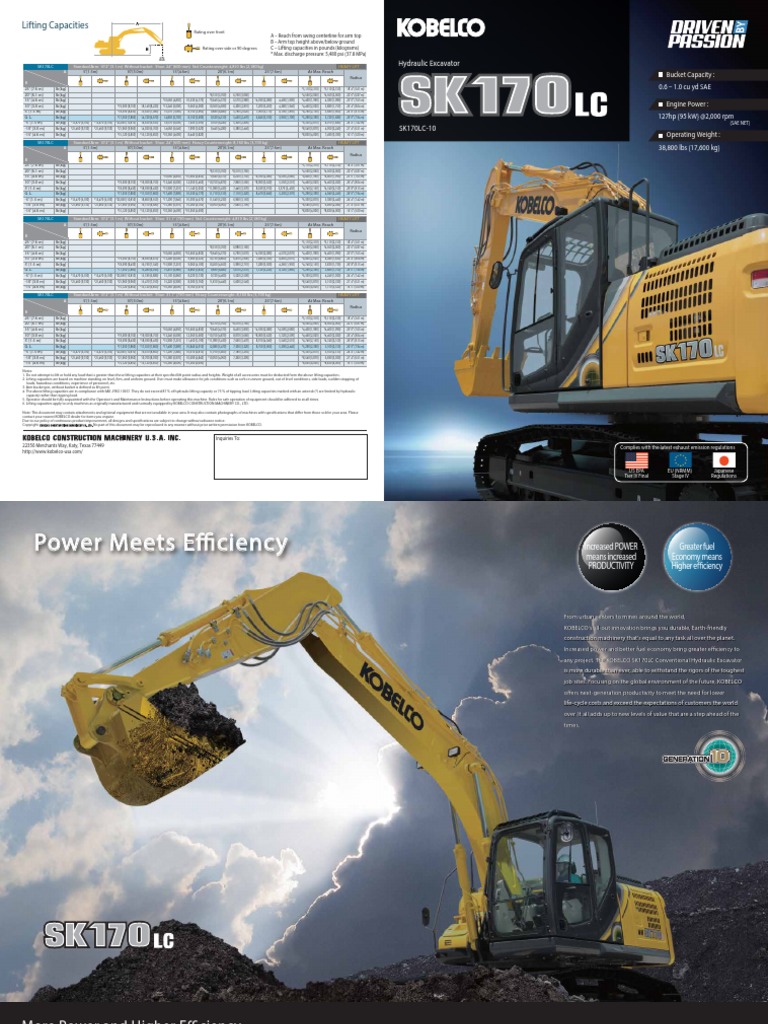 Kobelco SK170LC-10 Na | PDF | Turbocharger | Mechanical Engineering