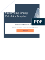 Sales Pricing Strategy Calculator Template: Need A More Efficient Sales Software?