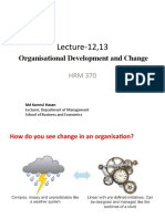 HRM 370 Lec-12, 13 - Organisational Development and Change (2 Classes)