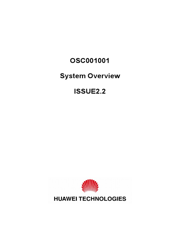 OSC001001 System Overview ISSUE2.2-20050405-A | PDF | Local Area ...