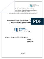 Banca Europeana de Investitii - Organizare, Functionare, Rol, Proiecte Finantate