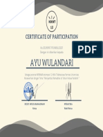 Ayu Wulandari: Certificate of Participation