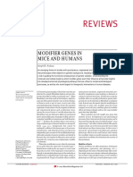 Reviews: Modifier Genes in Mice and Humans