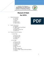 GIYA Manual of Style