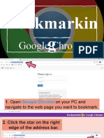 Bookmarking in Google Chrome