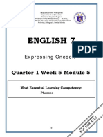 ENGLISH 7 - Q1 - Mod5