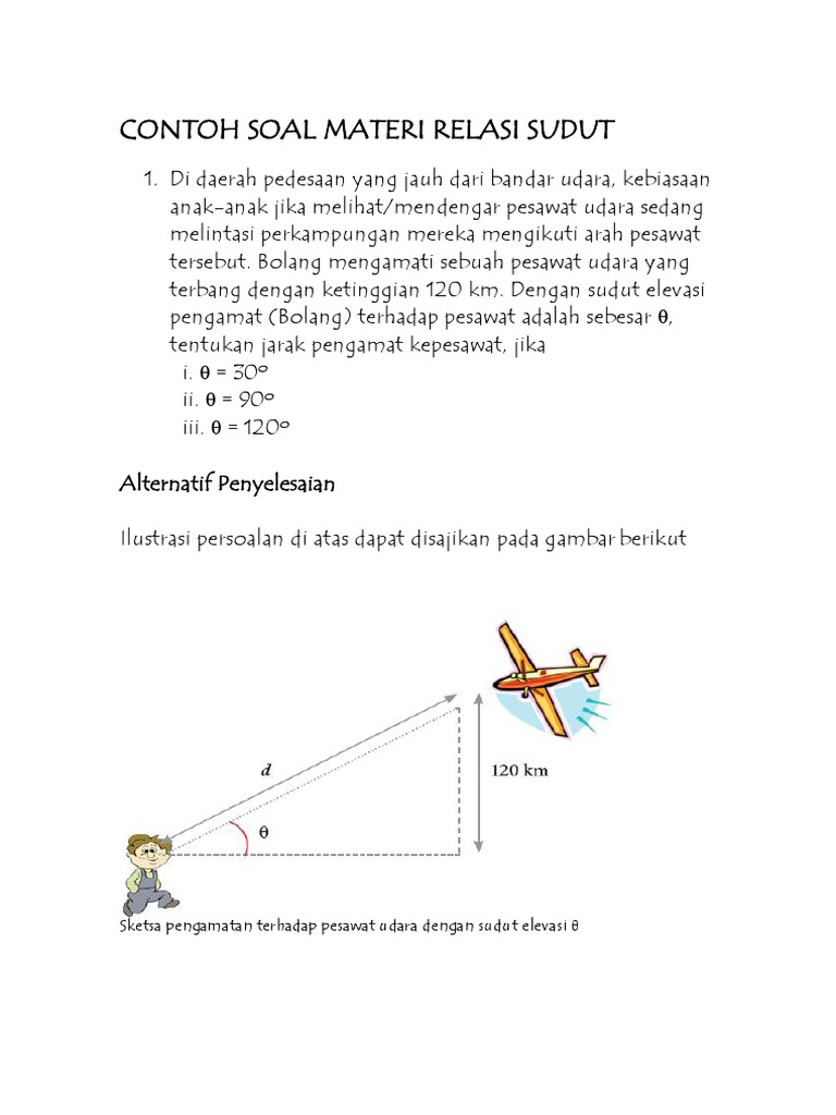 Contoh Soal Materi Relasi Sudut 3 1