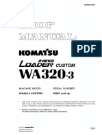 SEBM010303: WA320-3 CUSTOM Mount The SA6D102E-1 Engine. For Details of The Engine, See The 102 Series Engine Shop Manual