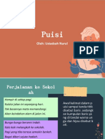 Puisi Perjalanan ke Sekolah