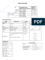 Math 10C Formula Sheet