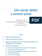 Desviación Social, Delito y Control Social