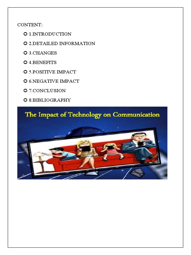 Effects of Technology on Communication | PDF | Communication | Information