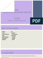 BST Dermatitis Kontak Iritan: Ozza Alhuda 1815133 Preceptor: Dr. Dian Puspitasari, SP - KK