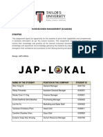 CUL64204 - Jap-Lokal - Final Food Business Report