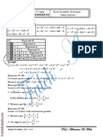 Série D'exercices Math - Activités Algébriques - 1ère AS (2009-2010) MR Abdessatar El Faleh