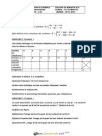 Devoir de Maison N°3 - Math - 1ère AS (2015-2016) MR Rommani Fahmi