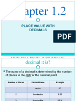 Place Value With Decimals