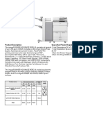 Imagerunner Advance 8585I Iii: Product Name Net Component Size W D H Inch Inch Inch Plug Image