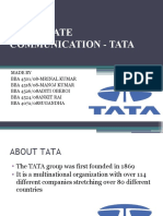 Corporate Communication - Tata