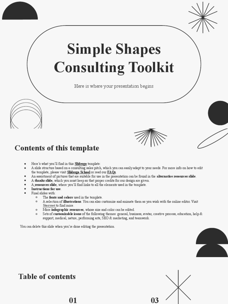 Consulting Toolkit Presentation Template | PDF | Planets | Solar System