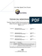 Technical Memorandum: California High-Speed Train Project