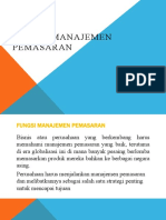 Fungsi Manajemen Pemasaran