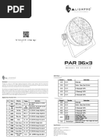 DMX512 Mini Floodlight Functions | PDF | Color | Lighting