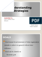 Understanding Strategies: Submitted To Presented by