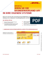 DHL Entwicklerportal Kurzanleitung GK Versand 012017