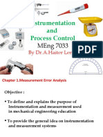 Instrumentation and Process Control: Meng 7033