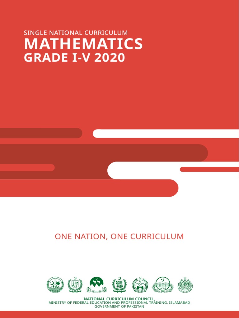 SNC Mathematics Curriculum Grades I-V | PDF | Multiplication | Curriculum