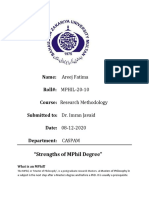 Areej Fatima 10 (Strengths of Mphil)