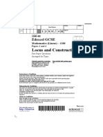 Locus and Constructions: Edexcel GCSE