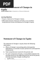 Chapter 5 Statement of Changes in Equity