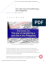 Real-Estate 101 - The Cost of Transferring A Land Title in The Philippines - PHILREP Realty Corp