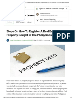 Steps On How To Register A Real Estate Property Bought in The Philippines - by Leax Foundation - Leaxcoin (LEAX) - Medium