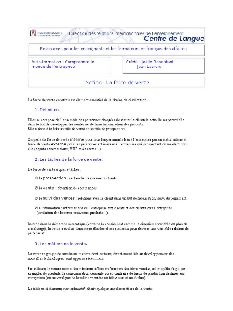 Guide sur la force de vente en entreprise | PDF | Sodles | Business