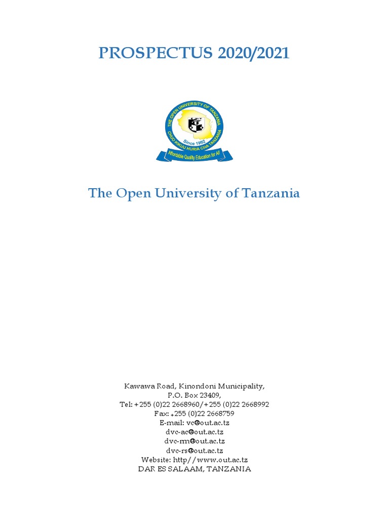Prospectus 2020 2021 - Main | PDF | Bachelor's Degree | University And
