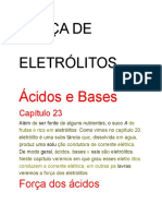 RESUMO - Força de Eletrólitos - Cap. 23