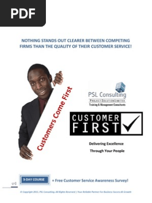 Customer FIRST Training Proposal