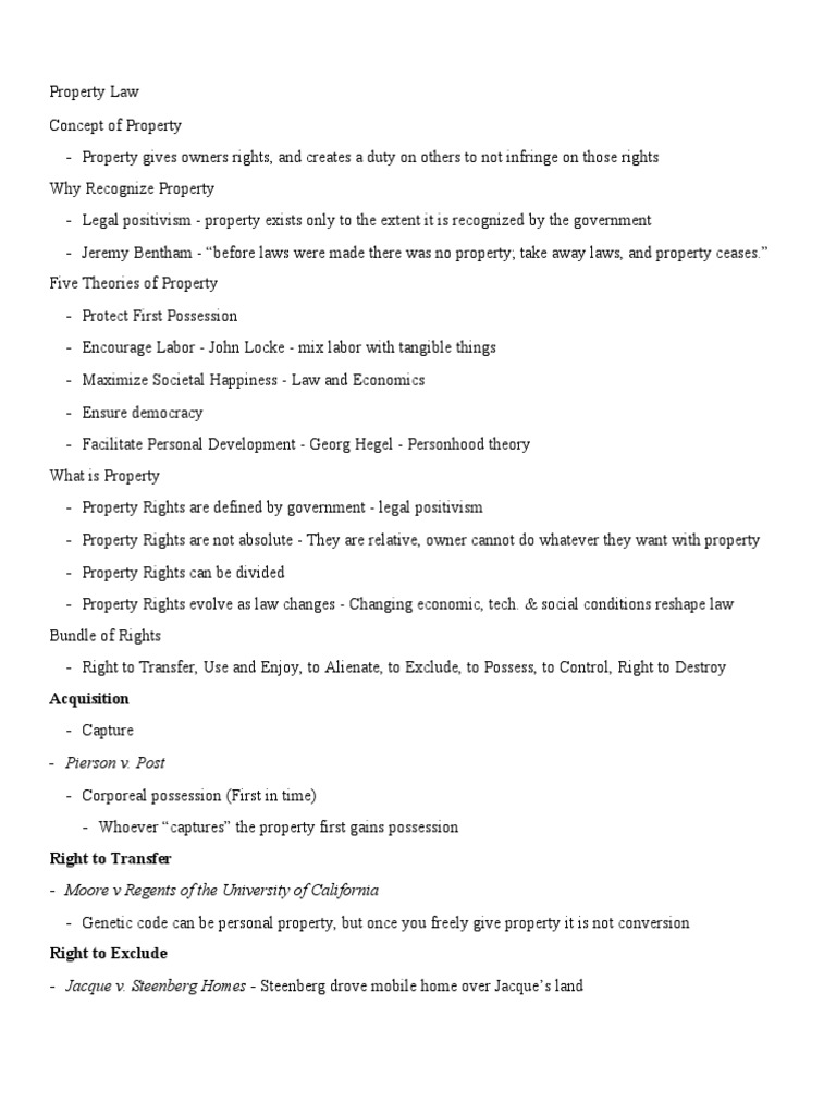 Understanding Property Law Basics | PDF | Concurrent Estate | Fee Simple