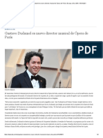 Gustavo Dudamel Es Nuevo Director Musical de Ópera de París - Europa Al Día - DW - 16.04.2021