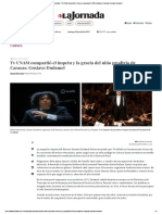 La Jornada - TV UNAM Compartió El Ímpetu y La Gracia Del Niño Prodigio de Caracas - Gustavo Dudamel