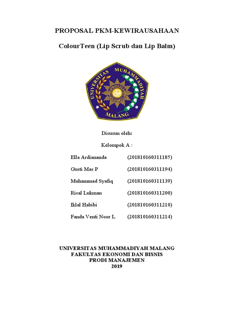 Proposal PKM Kewirausahaan ColourTeen | PDF | Bisnis